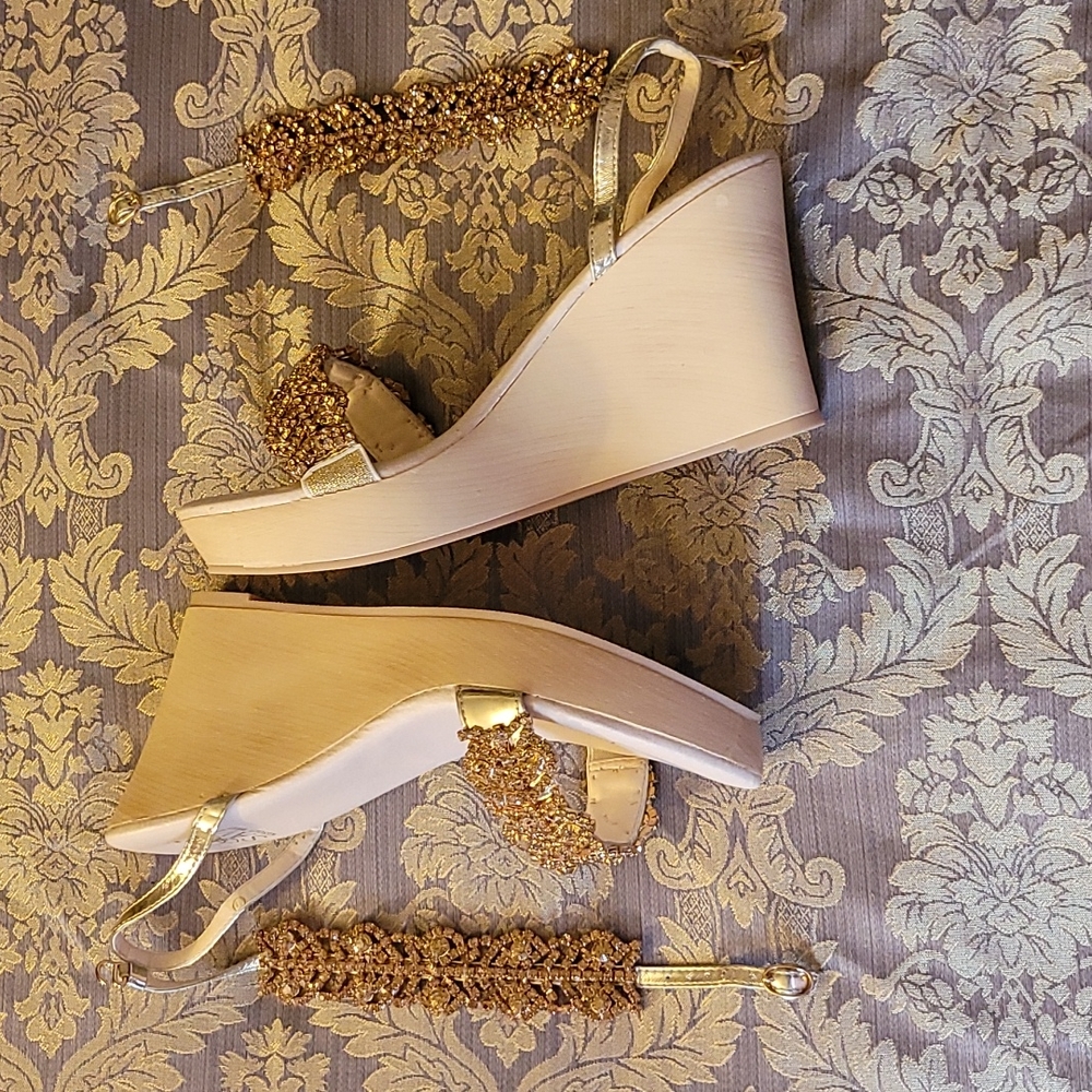 Gold Espadrilles - image 3